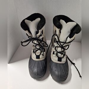 Sorel Black and Gray Winter Boots